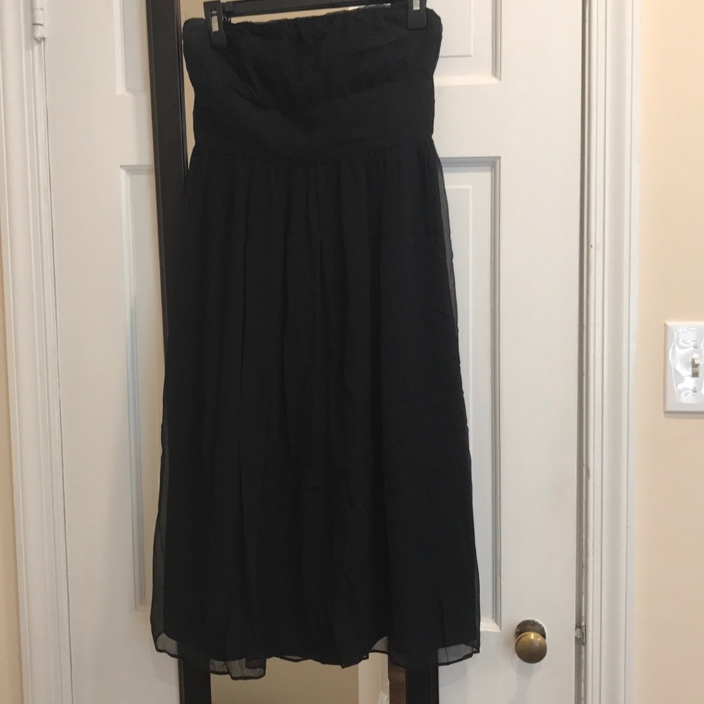 J. crew strapless black dress